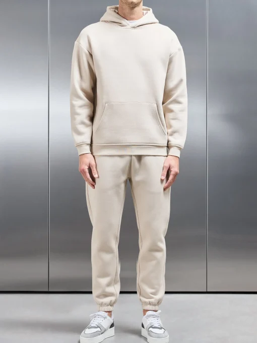 Relaxed Fit Hoodie - Beige