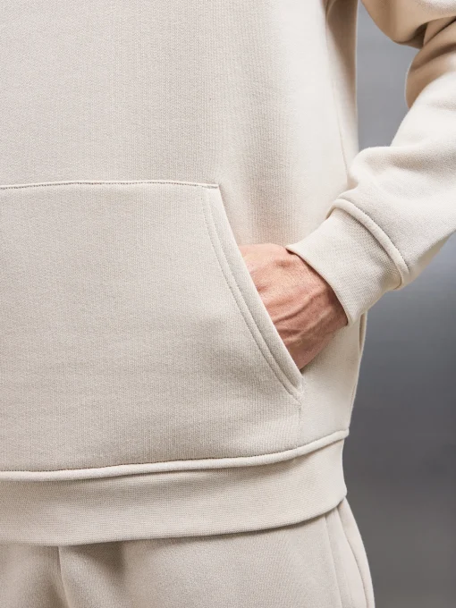 Relaxed Fit Hoodie - Beige