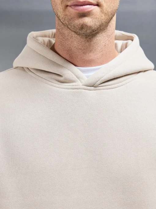 Relaxed Fit Hoodie - Beige