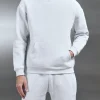 Relaxed Fit Hoodie - Marl Grey