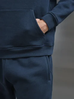 Relaxed Fit Hoodie - Navy