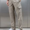 Relaxed Fit Nylon Cargo Pant - Taupe