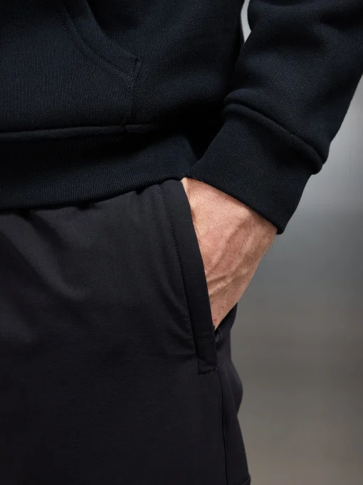 Relaxed Fit Nylon Cargo Pant - Black