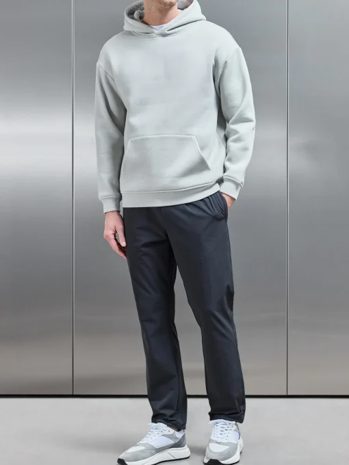 Relaxed Fit Nylon Trackpant - Grey