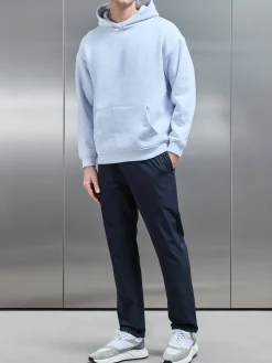Relaxed Fit Nylon Trackpant - Navy