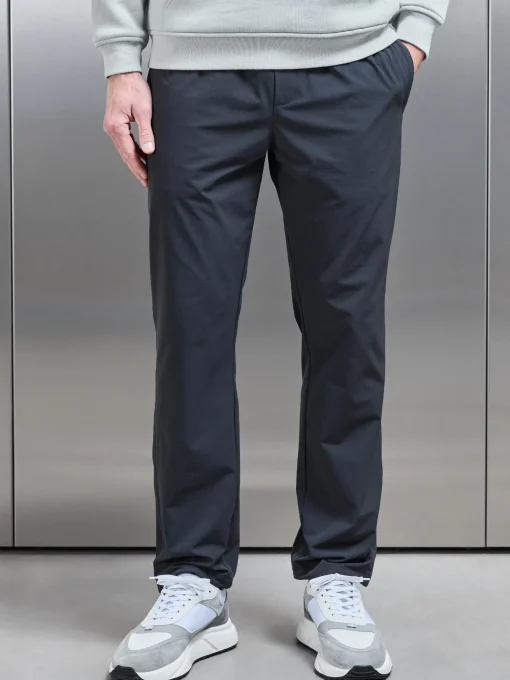 Relaxed Fit Nylon Trackpant - Grey