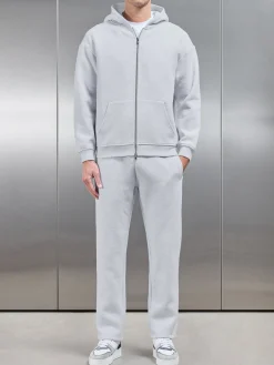 Relaxed Fit Straight Leg Jogger - Marl Grey