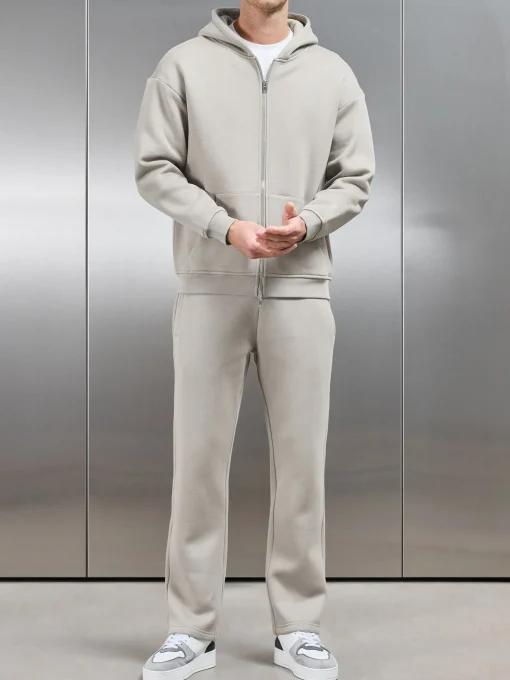 Relaxed Fit Straight Leg Jogger - Stone