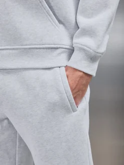 Relaxed Fit Straight Leg Jogger - Marl Grey