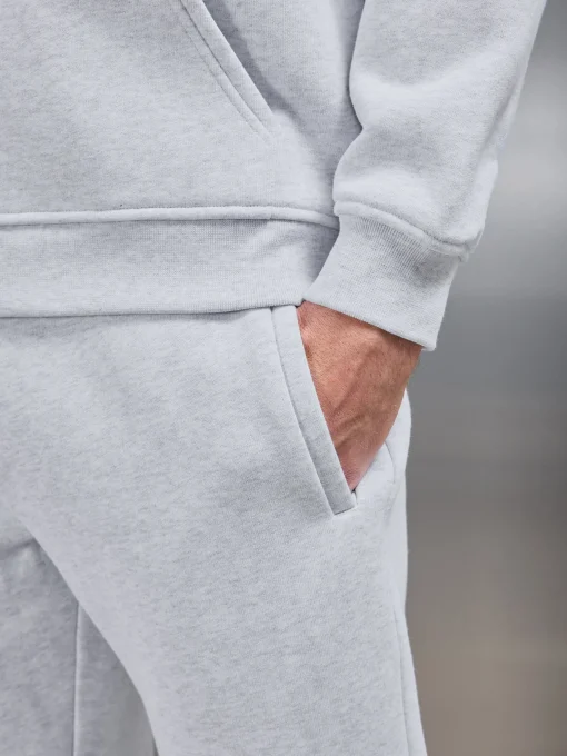 Relaxed Fit Straight Leg Jogger - Marl Grey