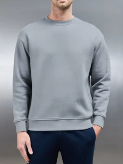 Relaxed Fit Sweatshirt - Coast Blue