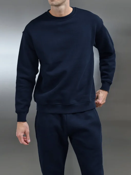 Relaxed Fit Sweatshirt - Navy