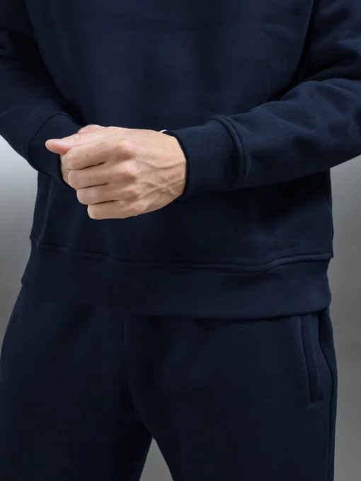 Relaxed Fit Sweatshirt - Navy