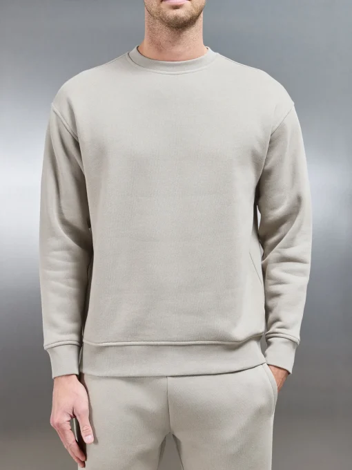 Relaxed Fit Sweatshirt - Stone