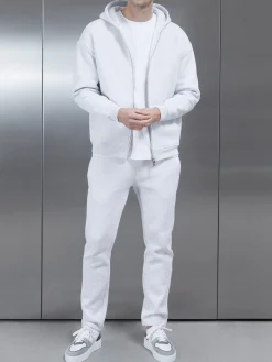 Relaxed Fit Tapered Leg Jogger - Marl Grey