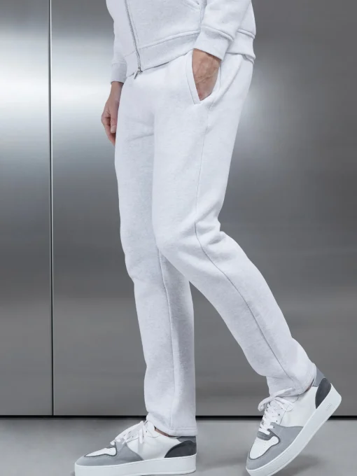 Relaxed Fit Tapered Leg Jogger - Marl Grey