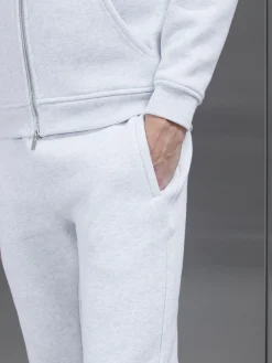 Relaxed Fit Tapered Leg Jogger - Marl Grey