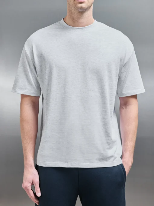 Relaxed Fit T-Shirt - Marl Grey