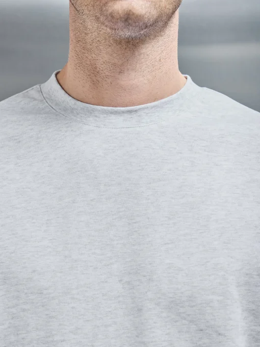 Relaxed Fit T-Shirt - Marl Grey