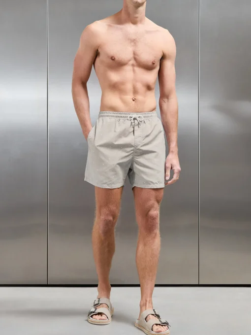 Rivera Printed Swim Short - Stone