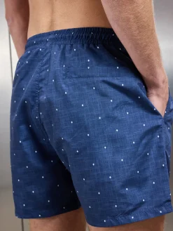 Rivera Printed Swim Short - Navy