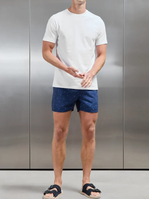 Rivera Printed Swim Short - Navy