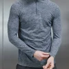Seamless Performance Quarter Zip - Marl Grey