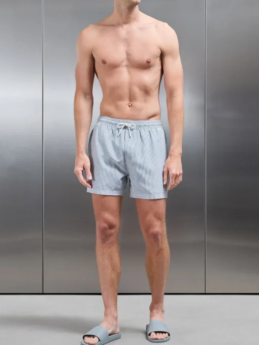 Seersucker Swim Short - Black