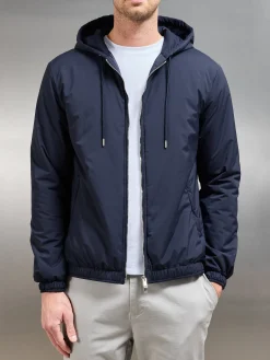 Shell Padded Windbreaker - Navy