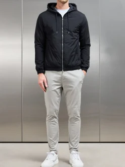 Shell Padded Windbreaker - Black