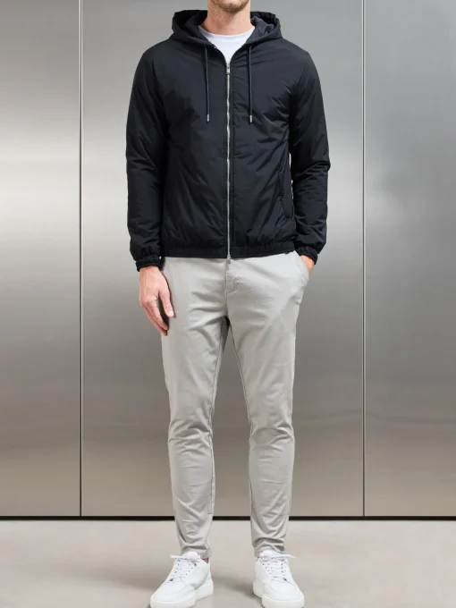 Shell Padded Windbreaker - Black