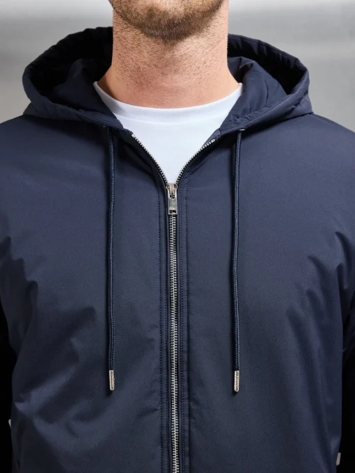 Shell Padded Windbreaker - Navy