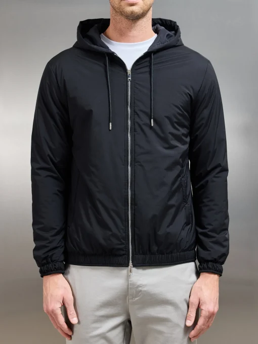 Shell Padded Windbreaker - Black