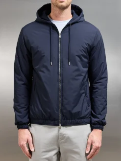 Shell Padded Windbreaker - Navy