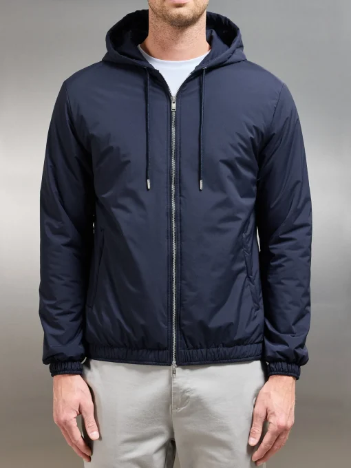 Shell Padded Windbreaker - Navy
