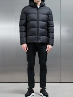 Short Down Jacket - Midnight Black