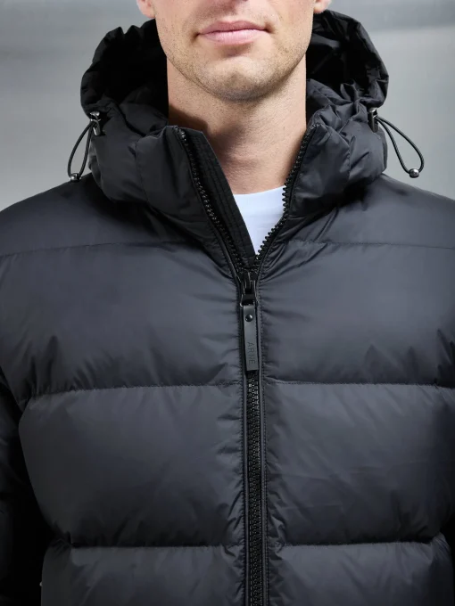 Short Down Jacket - Midnight Black