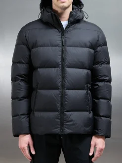 Short Down Jacket - Midnight Black