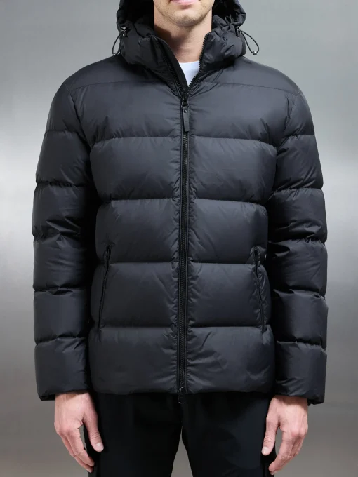 Short Down Jacket - Midnight Black