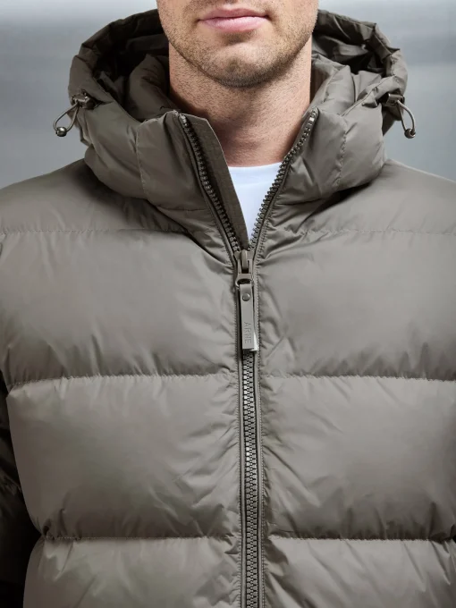 Short Down Jacket - Olive