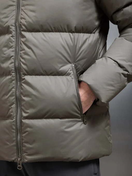 Short Down Jacket - Olive