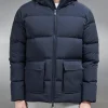 Short Down Parka - Navy