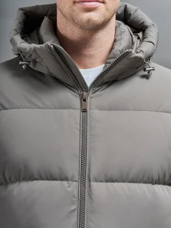 Short Down Parka - Olive