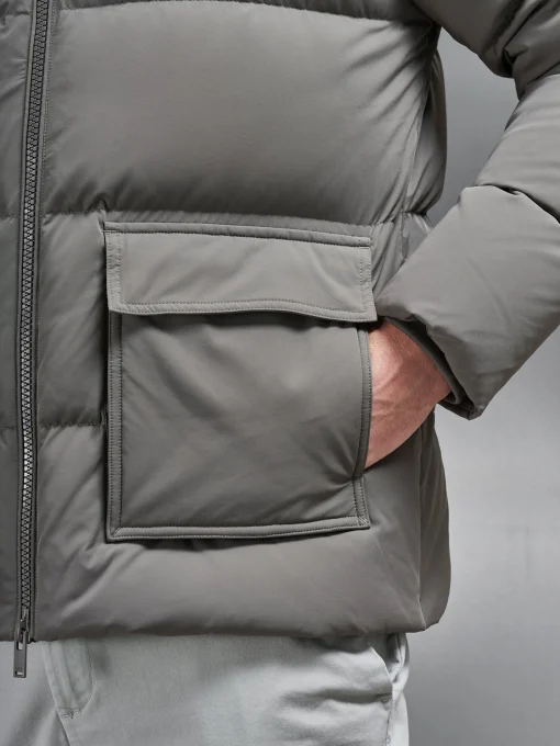 Short Down Parka - Olive