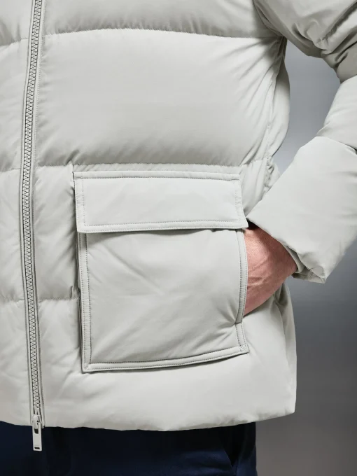 Short Down Parka - Stone