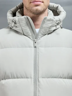 Short Down Parka - Stone