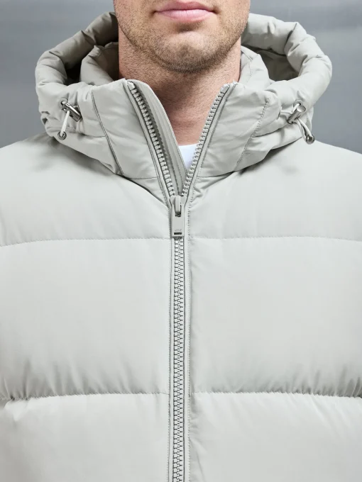 Short Down Parka - Stone
