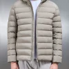 Short Technical Down Jacket - Taupe