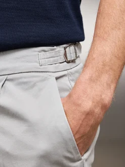 Side Adjuster Tailored Chino Trouser - Stone