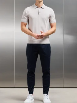 Side Adjuster Tailored Chino Trouser - Navy